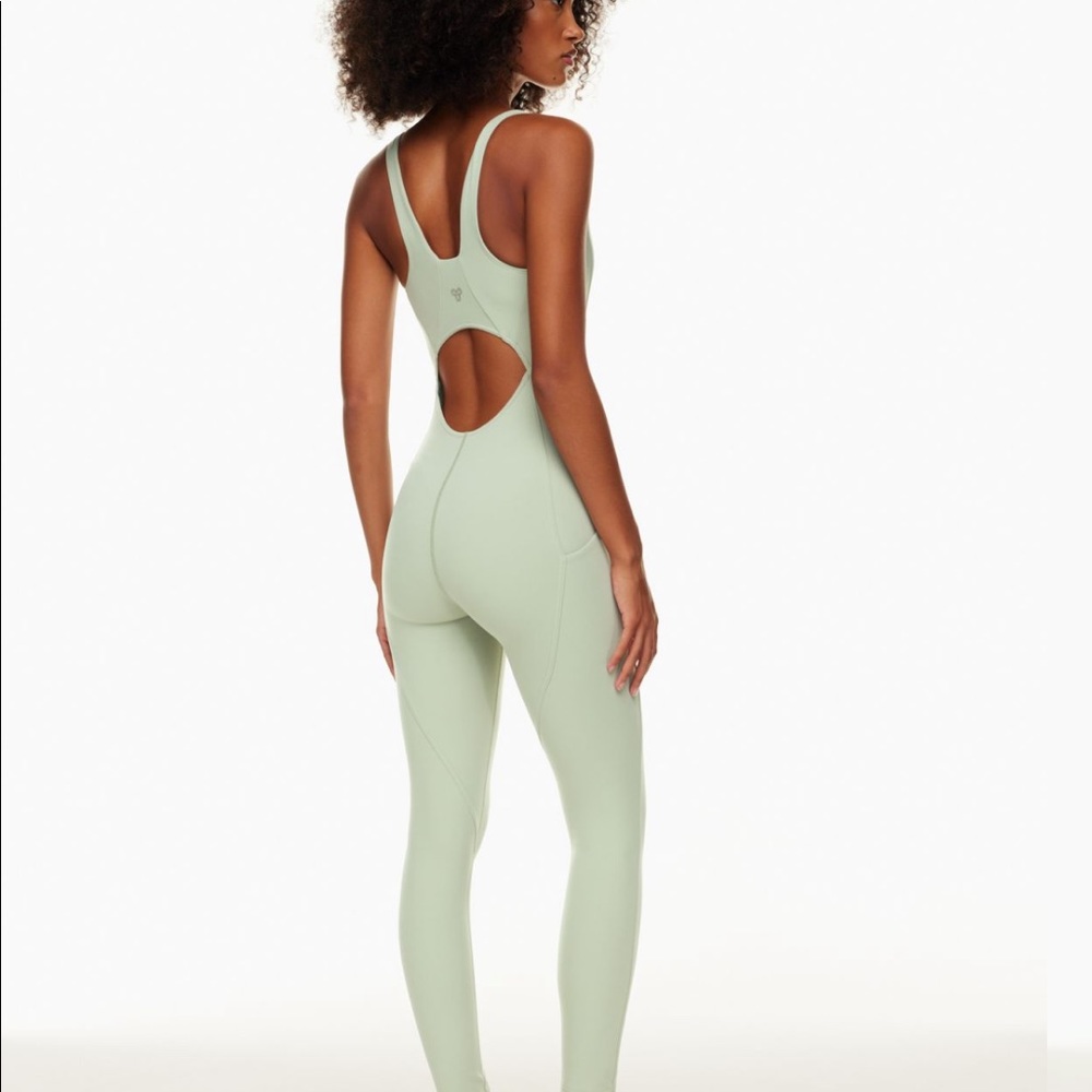 TNA butter jumpsuit with built in bra